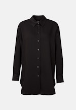 Oversized Hemdbluse aus fließender Ware in Noir |  Seidensticker Onlineshop