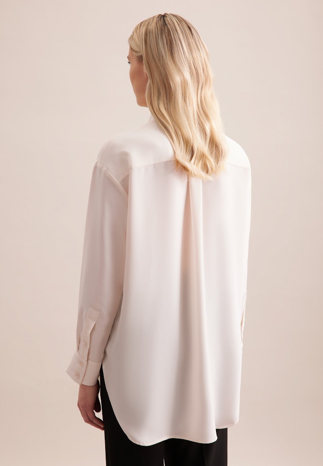 Oversized Hemdbluse aus fließender Ware in Ecru |  Seidensticker Onlineshop