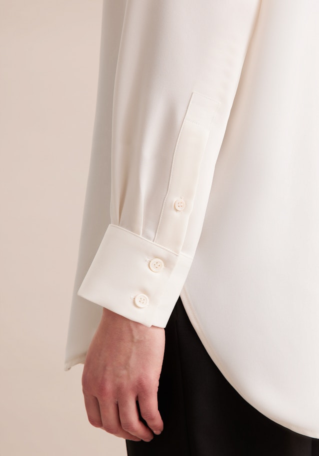 Oversized Hemdbluse aus fließender Ware in Ecru | Seidensticker Onlineshop