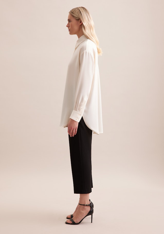 Oversized Hemdbluse aus fließender Ware in Ecru | Seidensticker Onlineshop