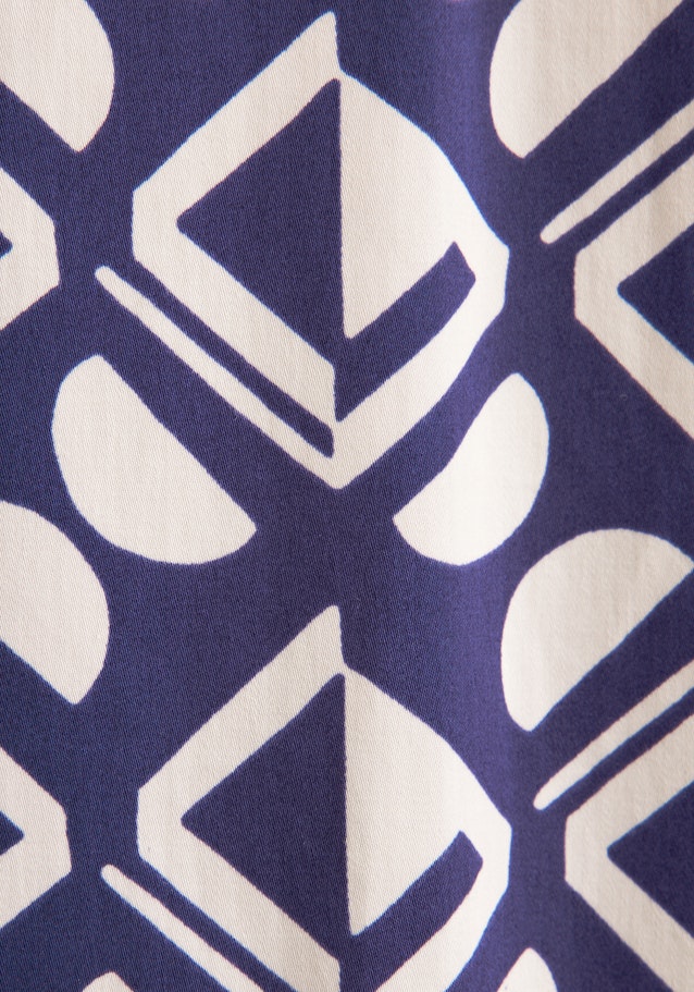 Hemdbluse Geometrische Muster in Mittelblau | Seidensticker Onlineshop