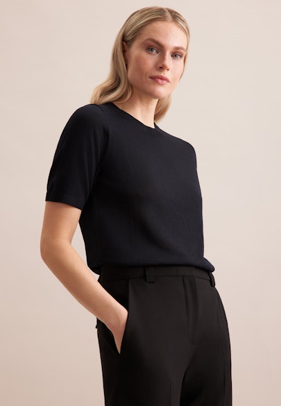 Crew Neck Pullover in Black |  Seidensticker Onlineshop