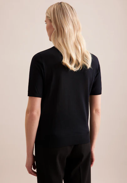Crew Neck Pullover  , Uni in Black |  Seidensticker Onlineshop