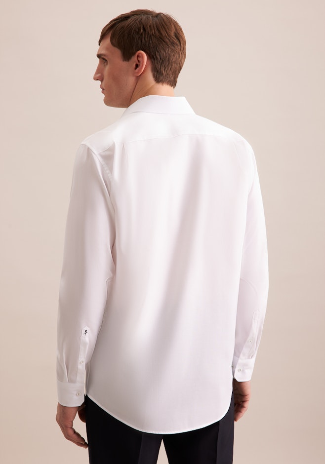 Regular Business shirt Structure in White | Seidensticker online shop