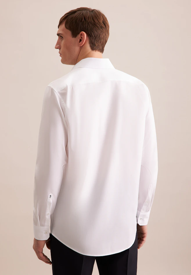 Regular Business shirt Structure in White | Seidensticker online shop