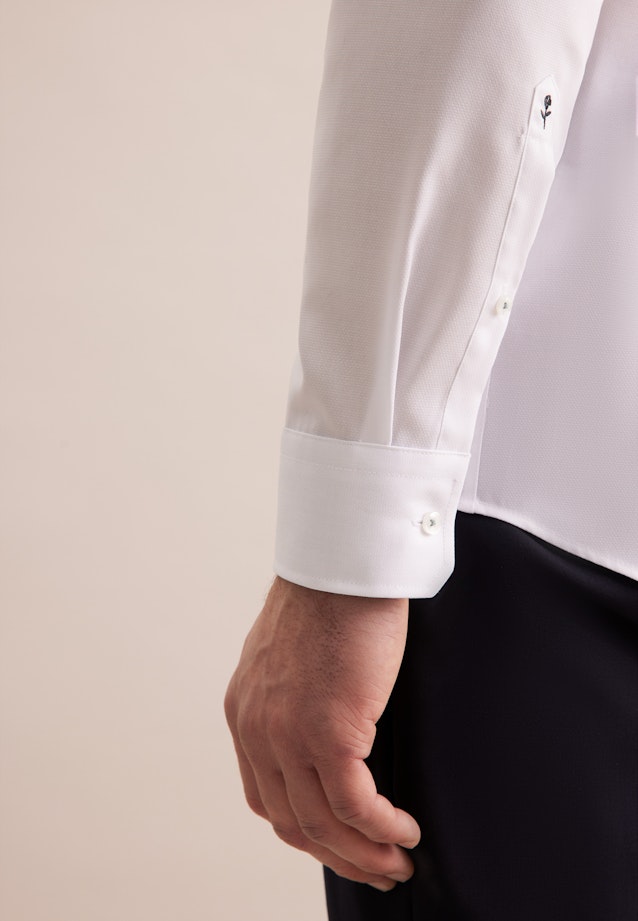 Regular Business shirt Structure in White |  Seidensticker Onlineshop