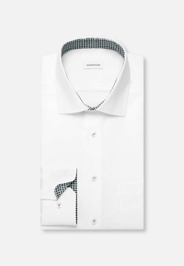 Regular Business shirt Structure in White |  Seidensticker Onlineshop
