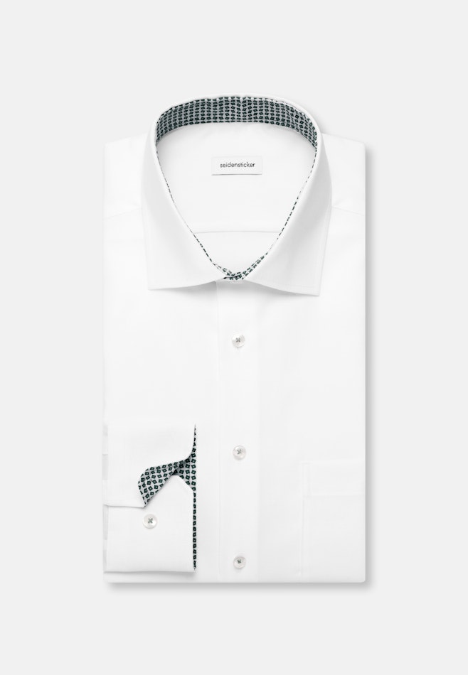 Regular Chemise d'affaires Structure dans Blanc | Boutique en ligne Seidensticker