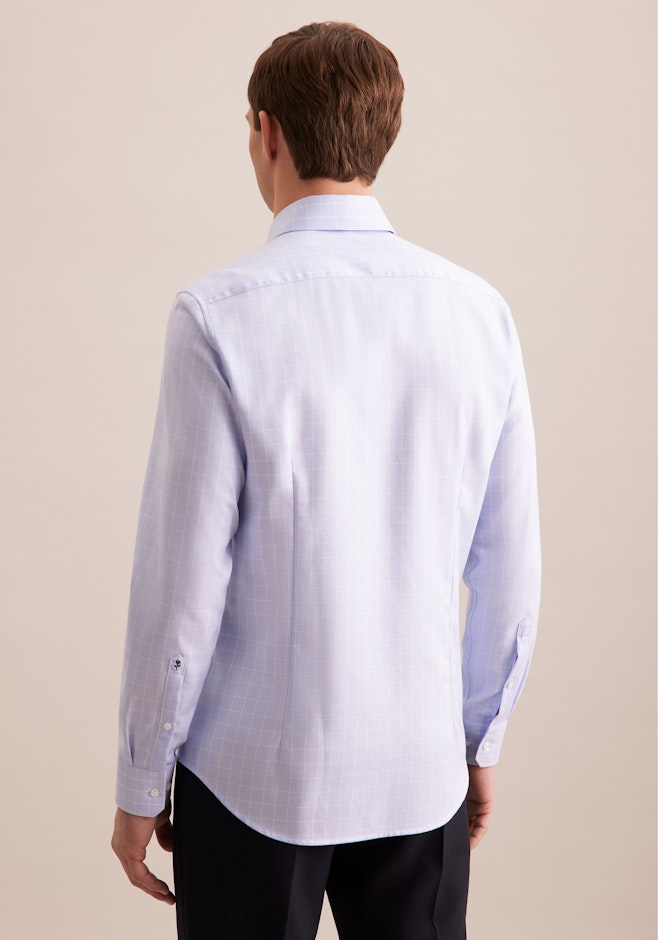 Slim Business Hemd Karo in Hellblau | Seidensticker Onlineshop