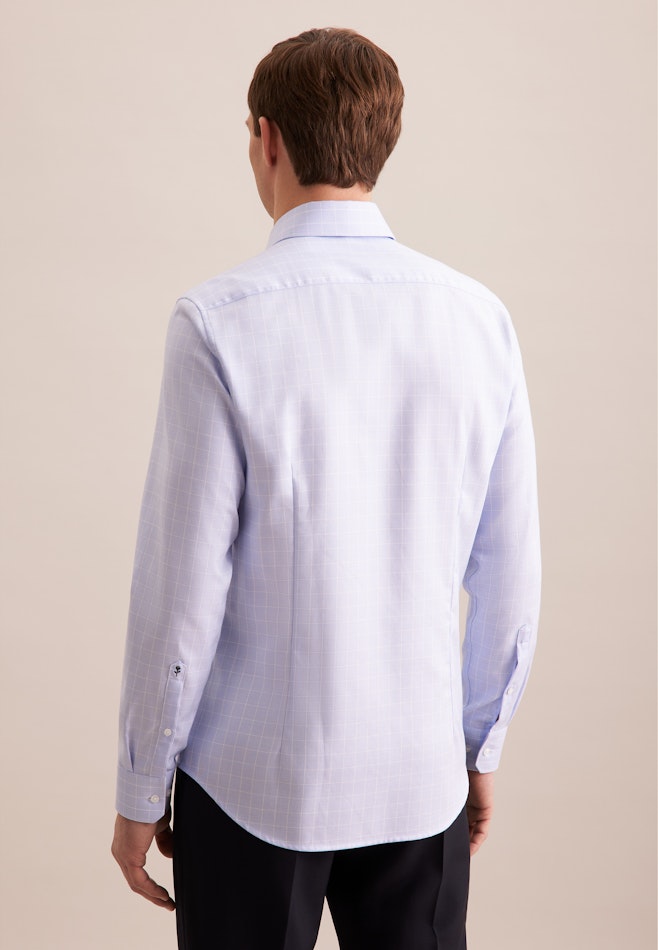Slim Business Hemd Karo in Hellblau | Seidensticker Onlineshop