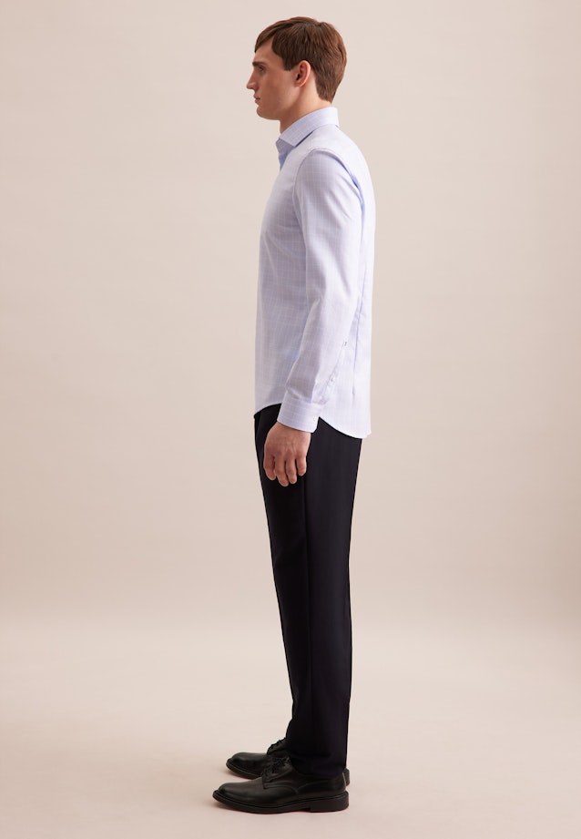 Slim Chemise d'affaires carreaux in Bleu Clair |  Seidensticker Onlineshop