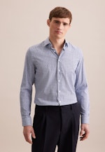 Slim Chemise Performance Imprimé in Bleu Clair |  Seidensticker Onlineshop