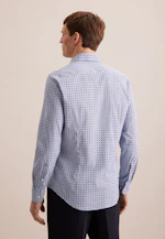 Slim Performance-Hemd Druck in Hellblau |  Seidensticker Onlineshop