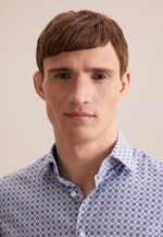 Slim Chemise Performance Imprimé in Bleu Clair |  Seidensticker Onlineshop