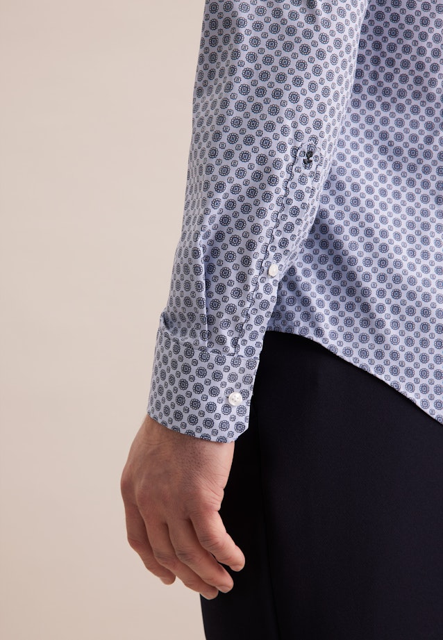 Slim Chemise Performance Imprimé in Bleu Clair |  Seidensticker Onlineshop