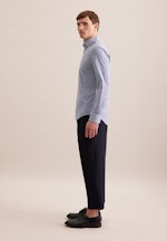 Slim Chemise Performance Imprimé in Bleu Clair |  Seidensticker Onlineshop