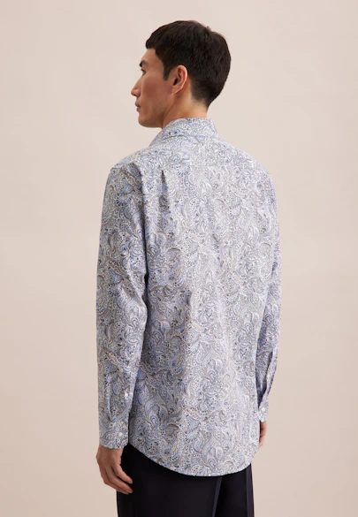 Regular Business Hemd Floral in Hellblau |  Seidensticker Onlineshop