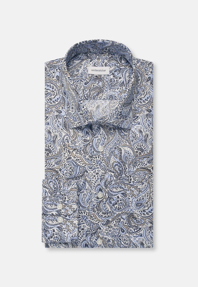 Regular Business shirt Floral in Light Blue |  Seidensticker Onlineshop