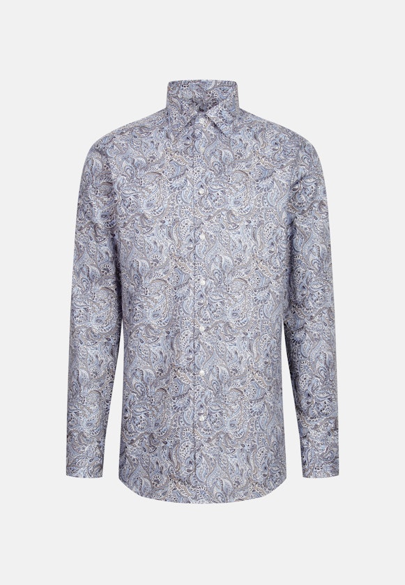 Regular Business shirt Floral in Light Blue |  Seidensticker Onlineshop