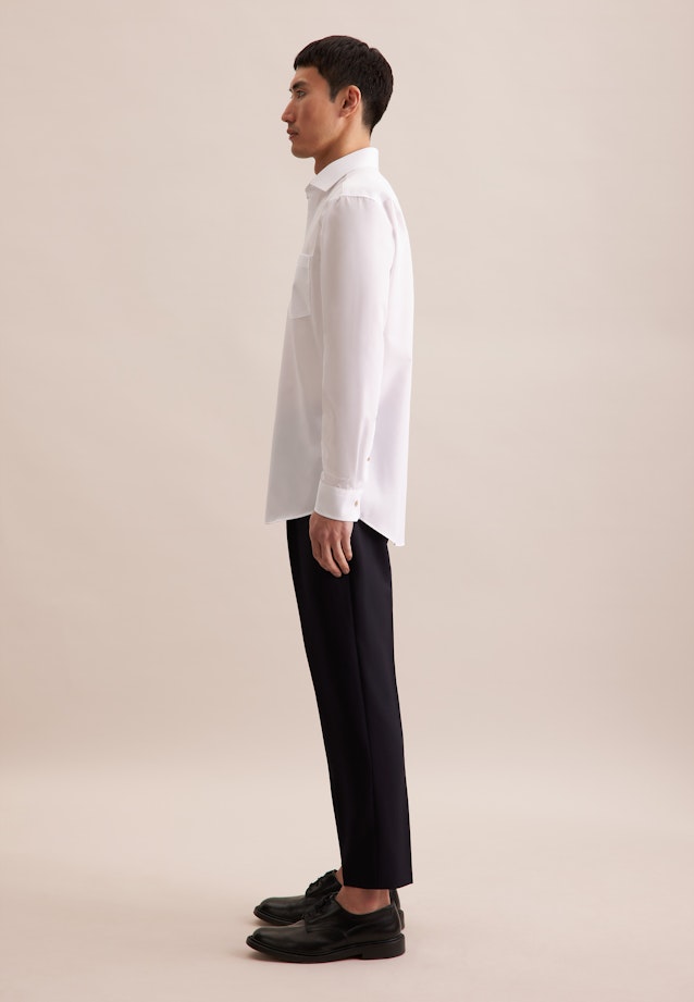 Regular Business Hemd Uni in Weiß |  Seidensticker Onlineshop