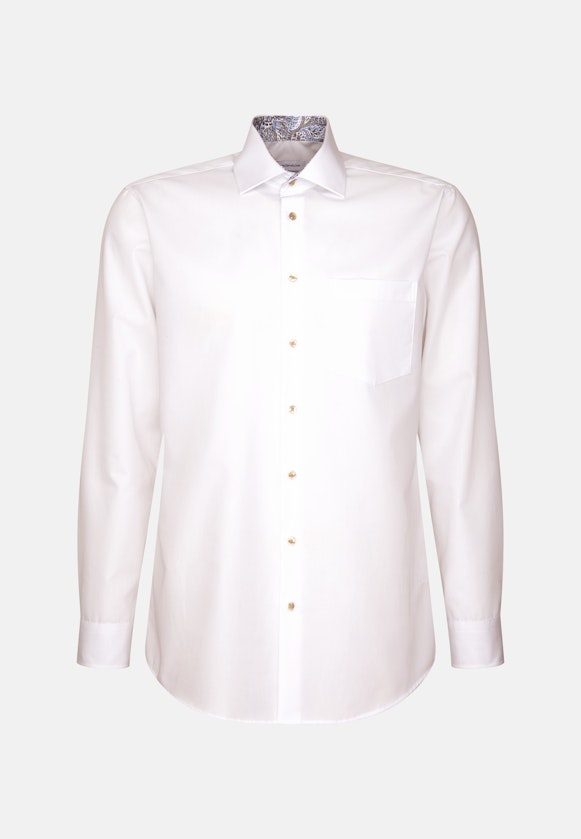 Regular Business Hemd Uni in Weiß |  Seidensticker Onlineshop