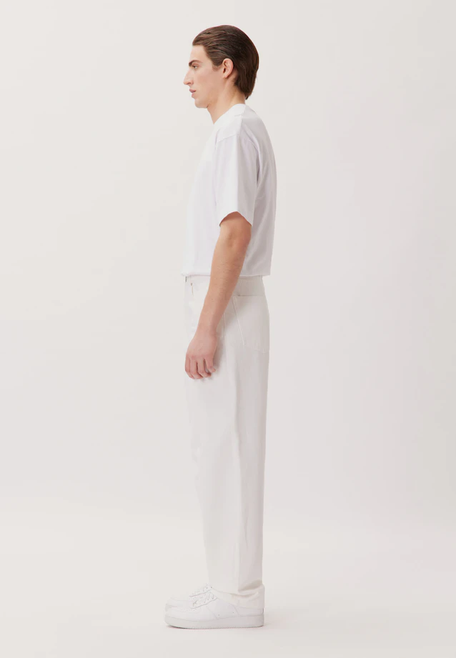 Oversized 5-Pocket Denim Uni in Weiß |  Seidensticker Onlineshop