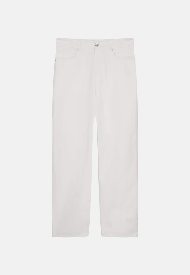Oversized 5-Pocket Denim Uni in Weiß |  Seidensticker Onlineshop