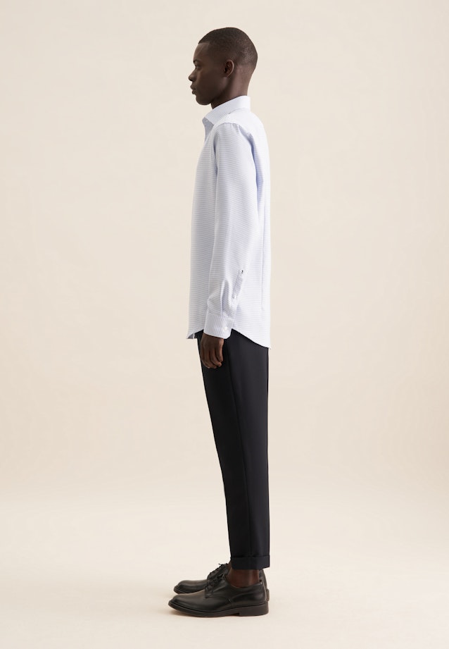 Regular Chemise d'affaires Uni in Bleu Clair |  Seidensticker Onlineshop