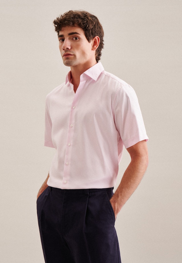 Regular Business Hemd Uni in Rosa/Pink |  Seidensticker Onlineshop