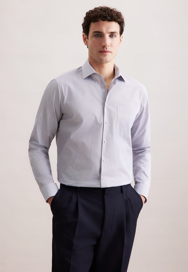 Comfort Chemise d'affaires Imprimé in Beige |  Seidensticker Onlineshop
