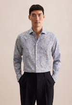 Comfort Business Hemd Floral in Hellblau |  Seidensticker Onlineshop