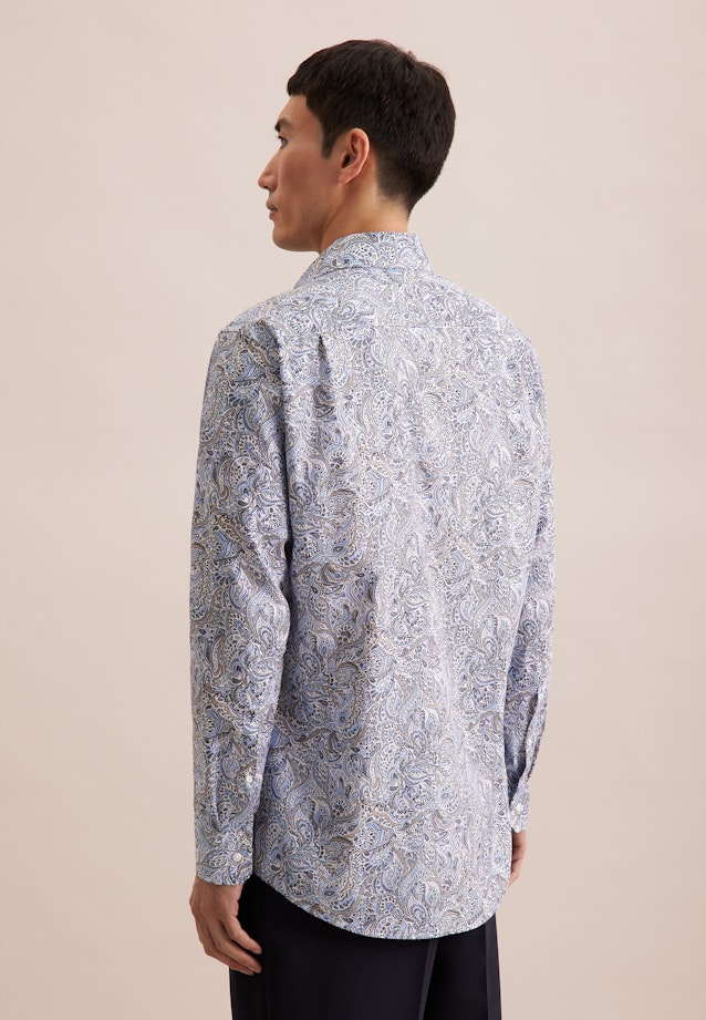 Comfort Chemise d'affaires Floral in Bleu Clair |  Seidensticker Onlineshop