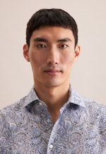 Comfort Business Hemd Floral in Hellblau |  Seidensticker Onlineshop