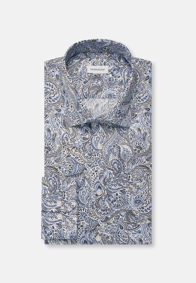Comfort Business Hemd Floral in Hellblau | Seidensticker Onlineshop