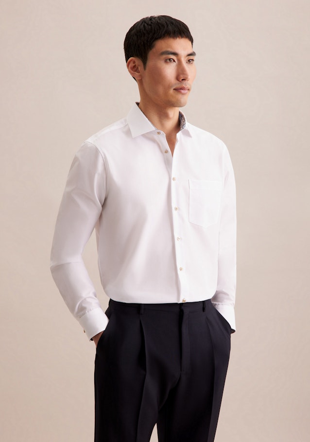 Comfort Business Hemd Uni in Weiß | Seidensticker Onlineshop