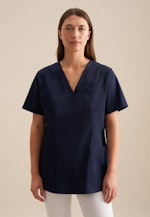 Regular Tunique Uni in Bleu Foncé |  Seidensticker Onlineshop