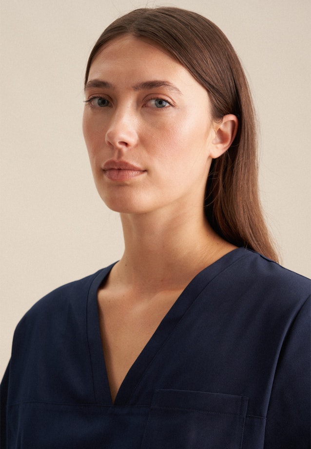 Regular Tunique Uni in Bleu Foncé |  Seidensticker Onlineshop