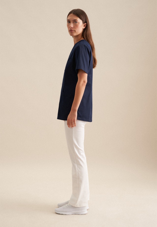 Regular Tunique Uni in Bleu Foncé |  Seidensticker Onlineshop