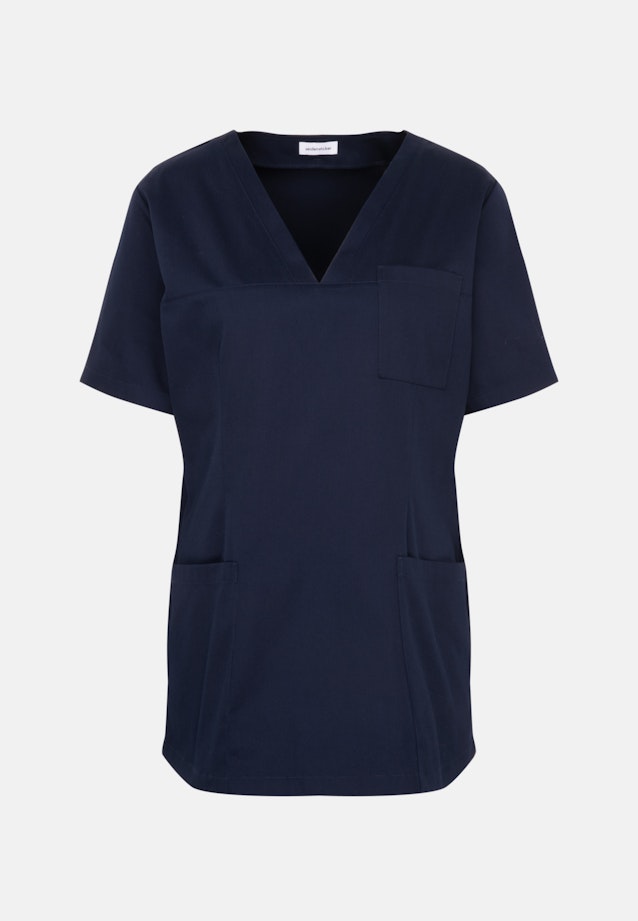 Kasack aus Baumwolltwill in Dunkelblau |  Seidensticker Onlineshop