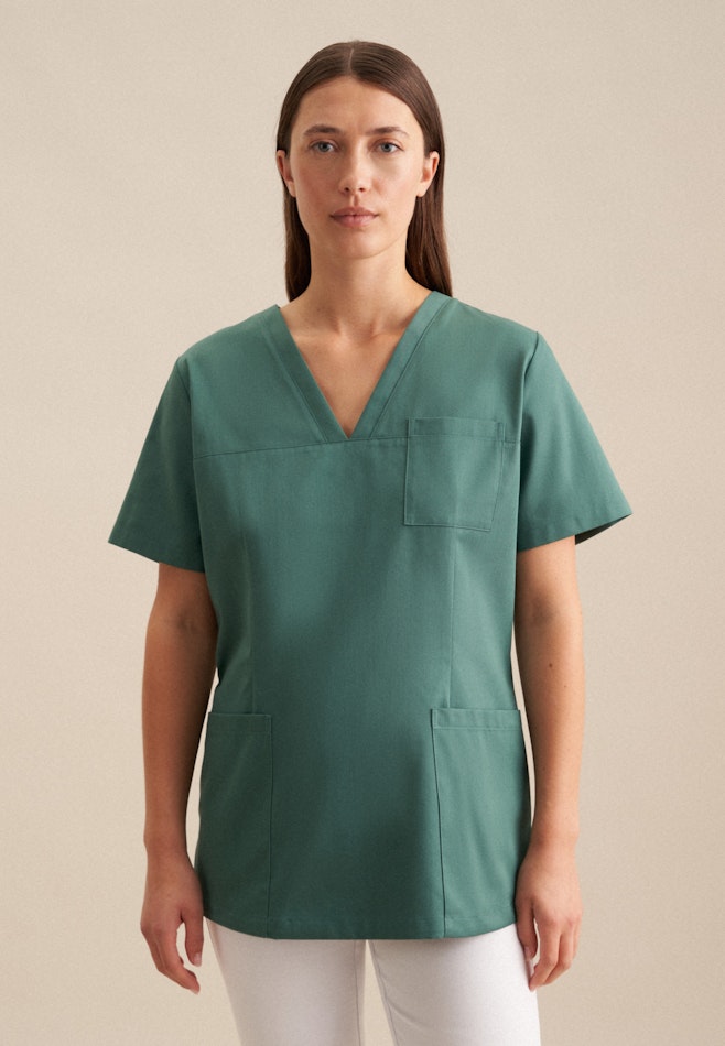 Cotton Twill Scrub in Green | Seidensticker online shop