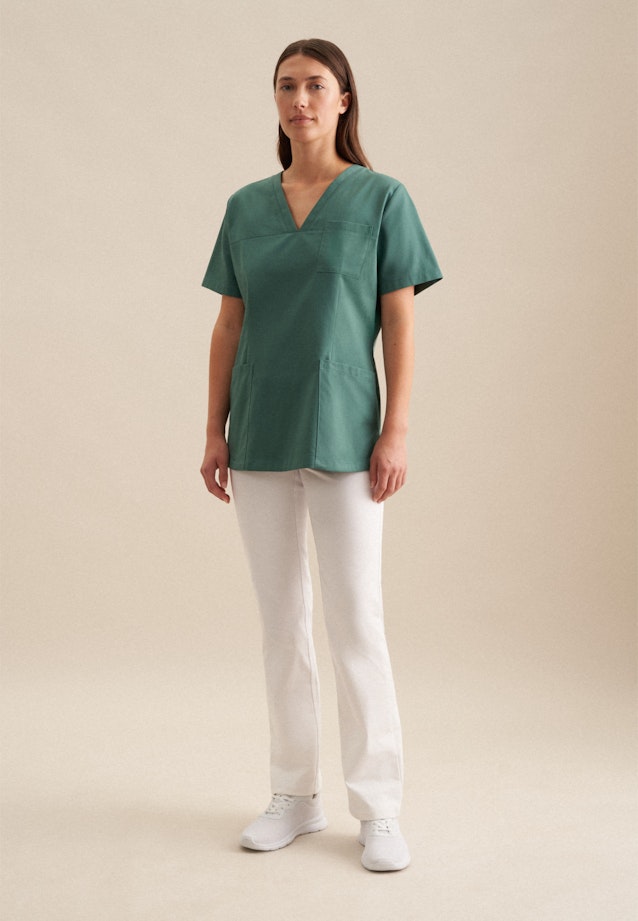 Cotton Twill Scrub in Green |  Seidensticker Onlineshop