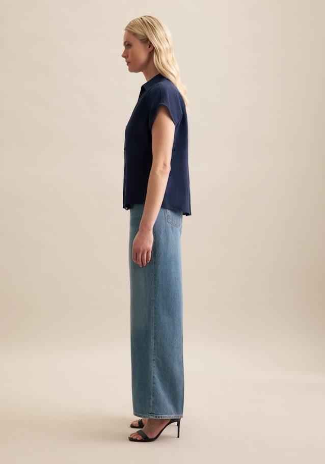 Hemdbluse Uni in Dunkelblau | Seidensticker Onlineshop