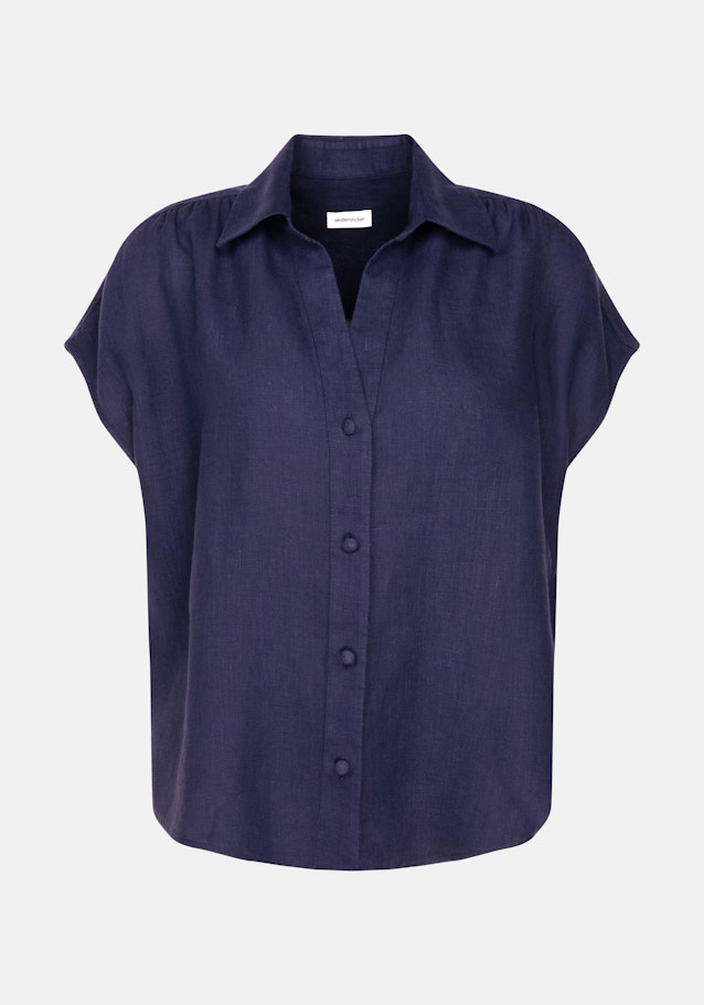 Hemdbluse Uni in Dunkelblau | Seidensticker Onlineshop