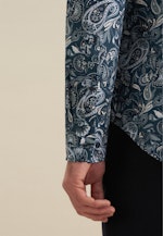 Slim Business Hemd Druck in Türkis |  Seidensticker Onlineshop