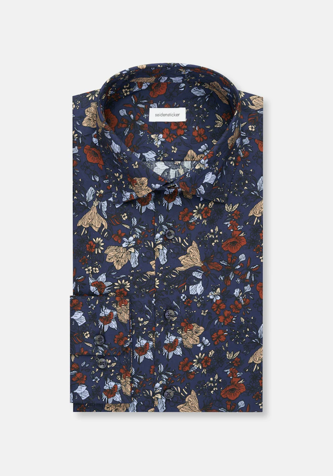 Shaped Business shirt Print in Brown | Seidensticker online shop