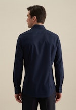 Shaped Business shirt Uni in Dark Blue |  Seidensticker Onlineshop