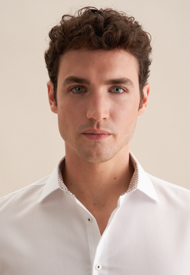 Shaped Business shirt Uni in White |  Seidensticker Onlineshop