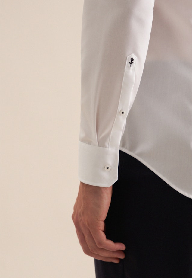 Shaped Business Hemd Uni in Weiß |  Seidensticker Onlineshop