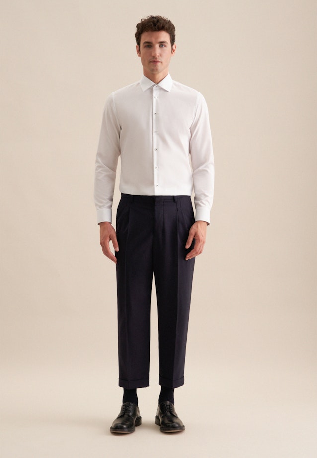 Shaped Business shirt Uni in White |  Seidensticker Onlineshop