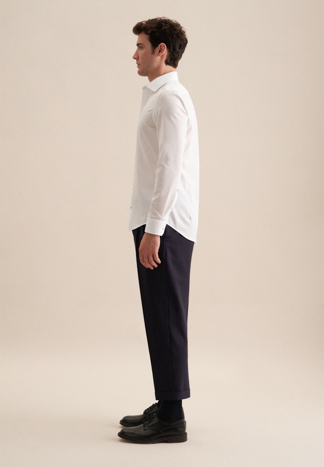 Shaped Business Hemd Uni in Weiß |  Seidensticker Onlineshop